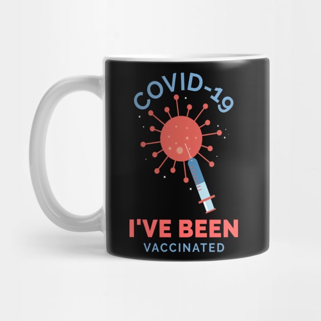 I've been vaccinated for protection against covid19 t-shirt by John Byrne